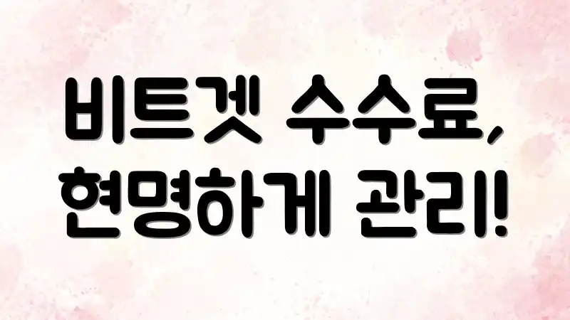 비트겟 수수료, 현명하게 관리!